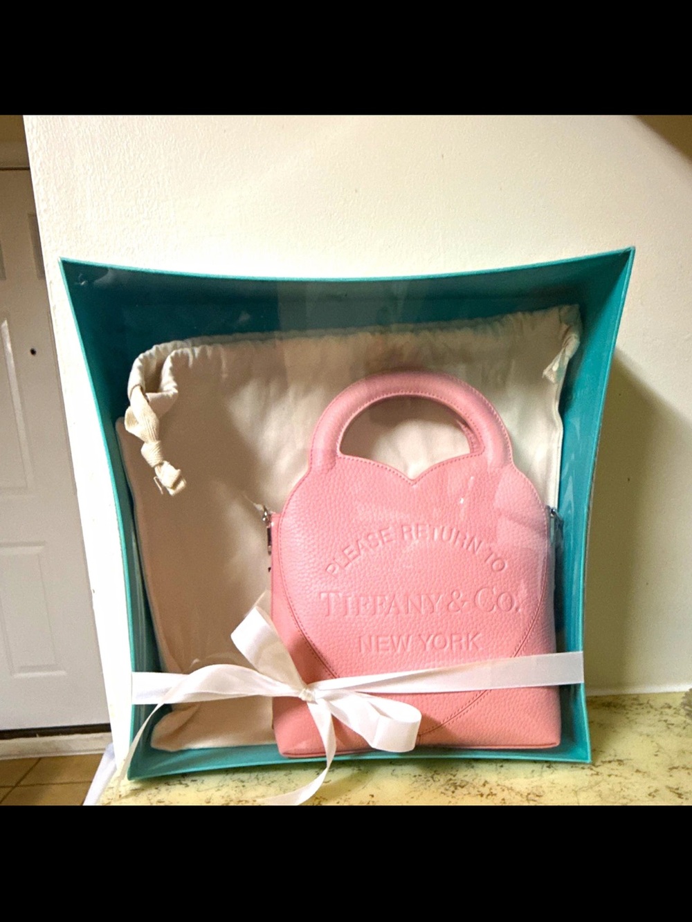 Tiffany & Co. Pink Heart Tote Bag